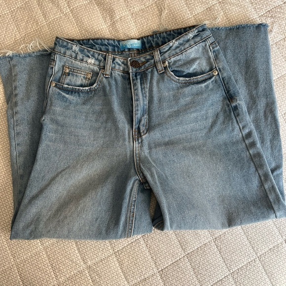 Show Me Your MuMu Denim - Show Me Your MuMu- Jeans | High Rise | Wide Leg | Cropped | Distressed | Size XS